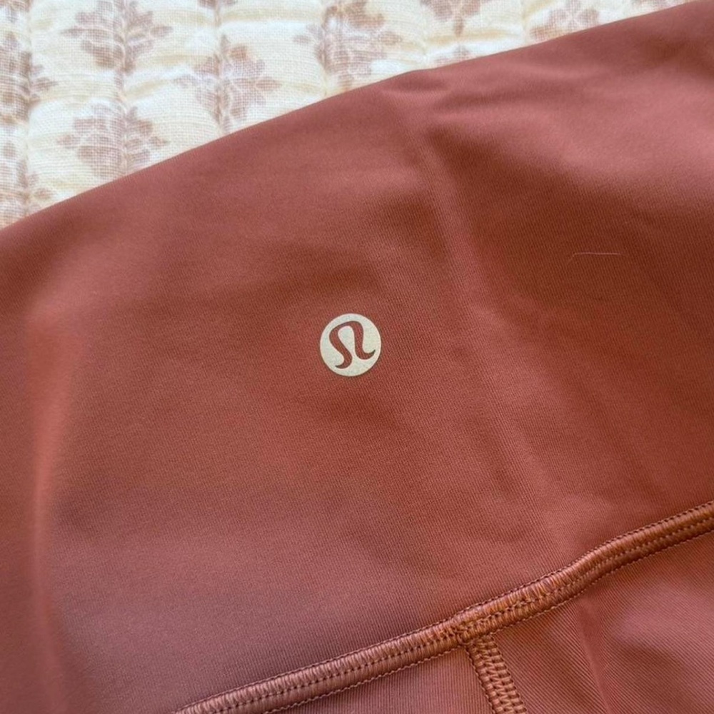 Lululemon Rust Wunder Under Leggings